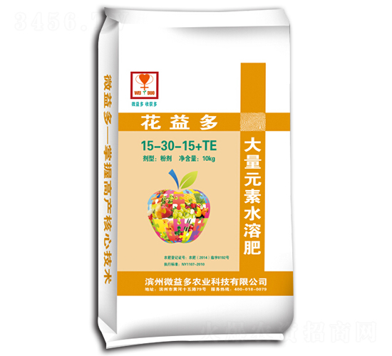 大量元素水溶肥15-30-15+TE-花益多-微益多